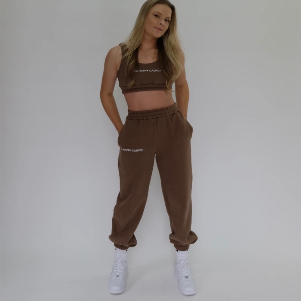 Happy Camp3r Brown Sweats